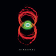 Album cover with a red and green cosmic design on a black background, featuring the word 'Binaural'.