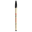 A single beige calligraphy pen with a black cap and red printed branding, shown vertically against a plain white background.