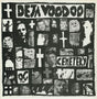 Album cover with collage of faces and text 'Deja Voodoo Cemetery' on a black background