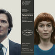 Vinyl record cover for 'Severance' Season 2 with two characters and Lumon branding.
