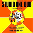 Album cover for Studio One Dub featuring a graphic design with a raised fist, text, and a red and yellow background.
