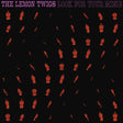 Pattern of red stick figures on a black background with text 'The Lemon Twigs Look For Your Mind' at the top.