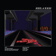 Album cover for 'Relaxer' with a dark, futuristic design and text.