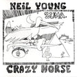 Album cover for 'Zuma' by Neil Young and Crazy Horse with a stylized illustration of a pelican and desert landscape.