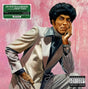 Album cover with a stylized portrait of a man in a suit against a pink background, featuring a 'Parental Advisory' label.