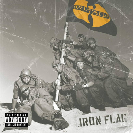 Album cover with a group of people in military-style clothing and a Wu-Tang Clan flag.