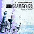 Album cover for 'Armchair Gynics' 20th Anniversary Edition with chandelier illustration and text.