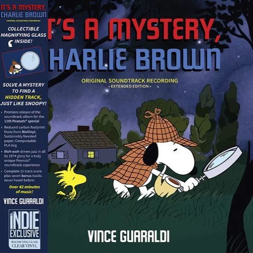 Vince Guaraldi - It's a Mystery, Charlie Brown LP (Indie Exclusive Magnifying Glass Clear Vinyl)