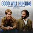Album cover for 'Good Will Hunting' featuring two men sitting and smiling with a chalkboard background.