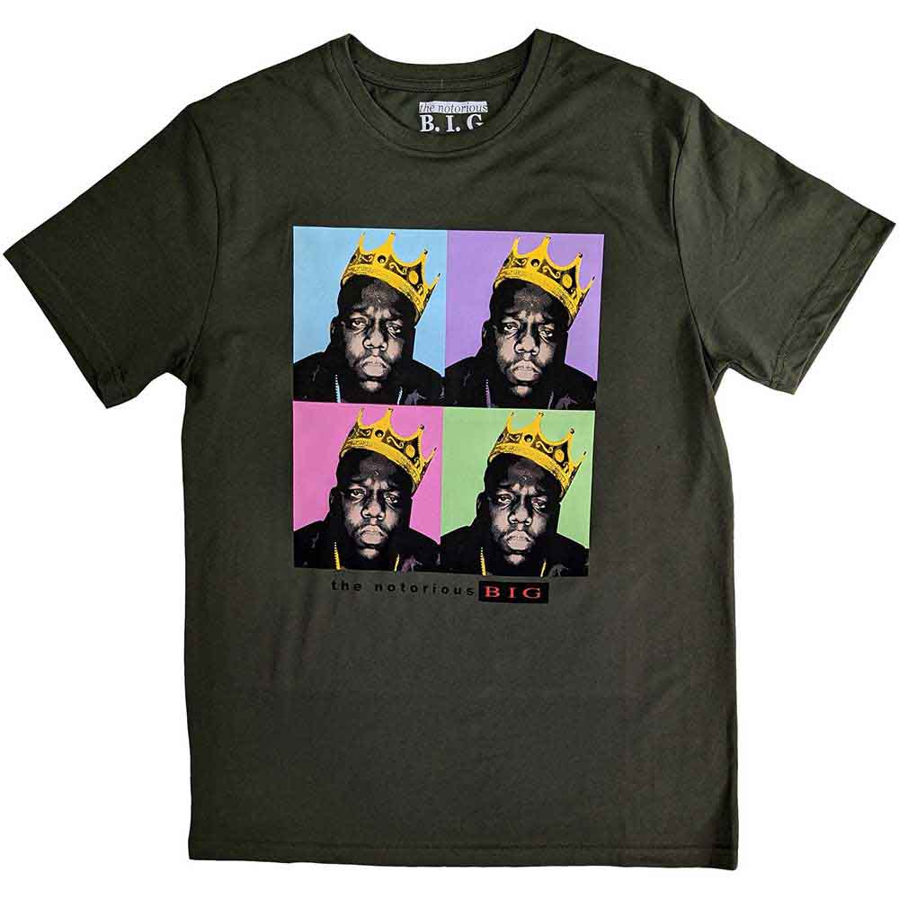 Biggie Smalls Unisex T-Shirt - Crown Pop Art