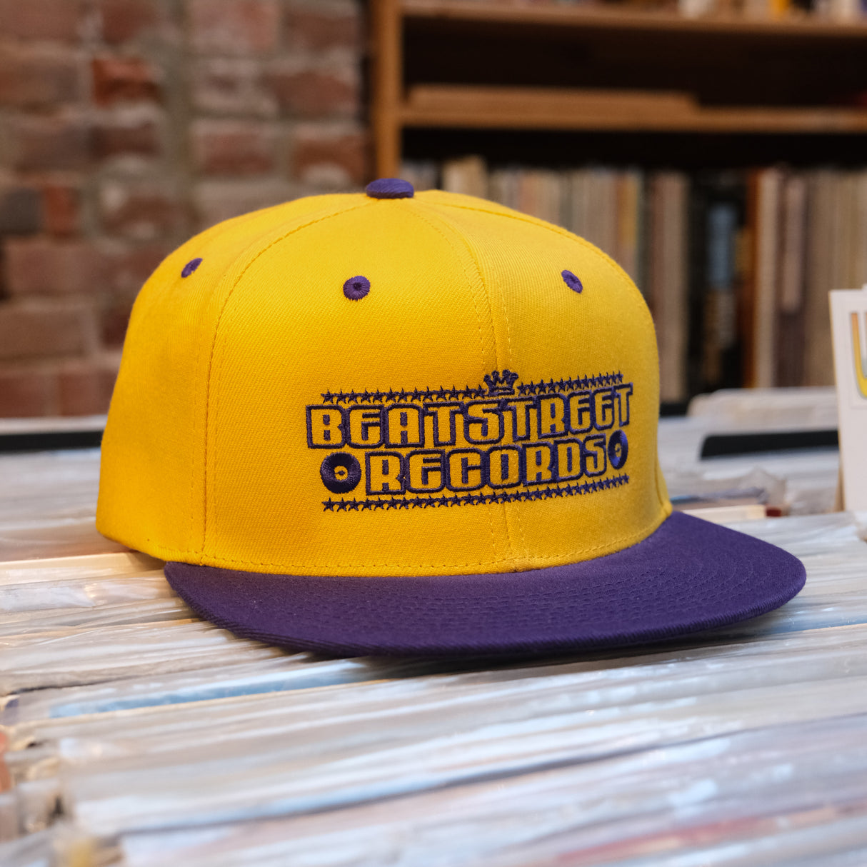 Beat Street Snapback Hat - Purple / Yellow