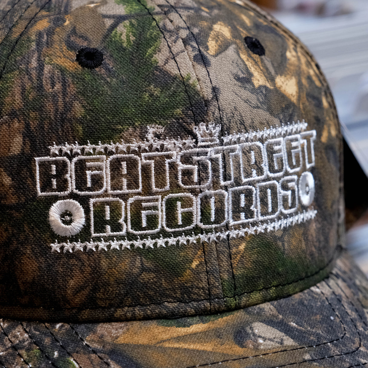 Beat Street Camo Cap - White Logo