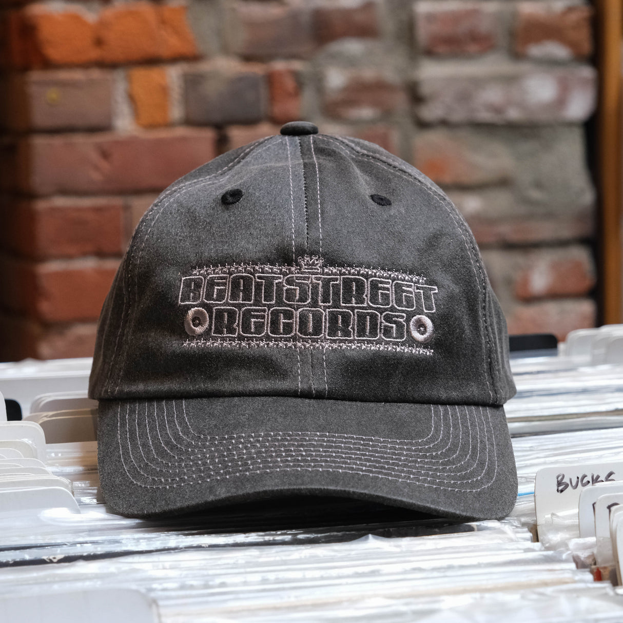 Beat Street Adjustable Cap - Grey with Light Grey Logo