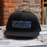 Beat Street Snapback Hat - Black with Blue Logo
