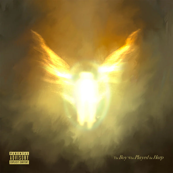 Album cover with a bright light source and 'Parental Advisory' label.