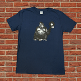 Beat Street Records T-Shirt (Black and White Gorilla on Navy)