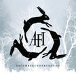Album cover with black rabbit silhouettes and 'AFI' logo on a light gray background