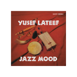 Album cover for 'Jazz Mood' by Yusef Lateef featuring musical instruments on a red background.
