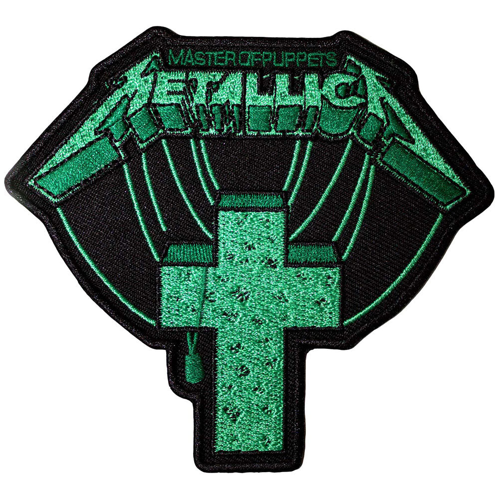 Metallica Standard Patch - Master Of Puppets Green Cross