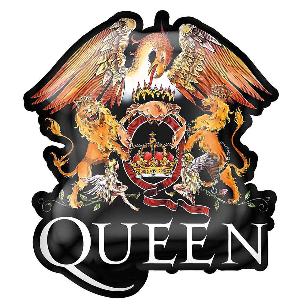 Queen Pin Badge - Crest (Enamel In Fill)