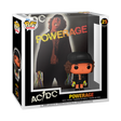 Funko Pop! vinyl figure packaging for AC/DC 'Powerage' with character illustration on a white background