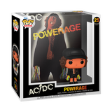 Funko Pop! vinyl figure packaging for AC/DC 'Powerage' with character illustration on a white background