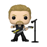 Funko Pop! vinyl figure of a musician with a guitar and microphone stand on a white background