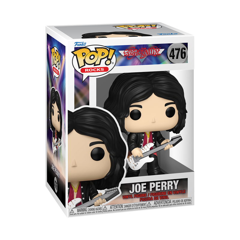 Aerosmith Pop! Joe Perry with White Guitar Funko