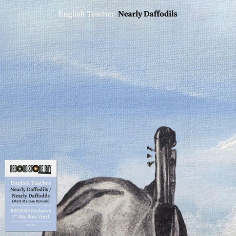 Album cover with a violin and blue sky background, featuring 'English Teacher' and 'Nearly Daffodils'.