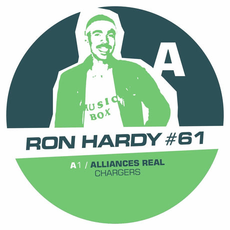 Circular logo featuring a person in a green jacket with text and a large letter 'A' on a white background