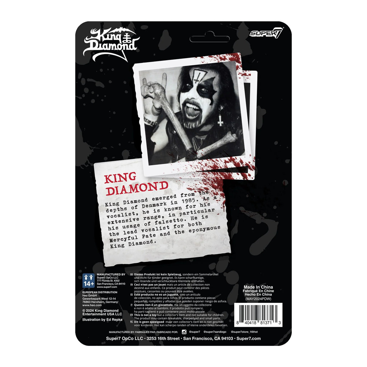 King Diamond ReAction Figures King Diamond