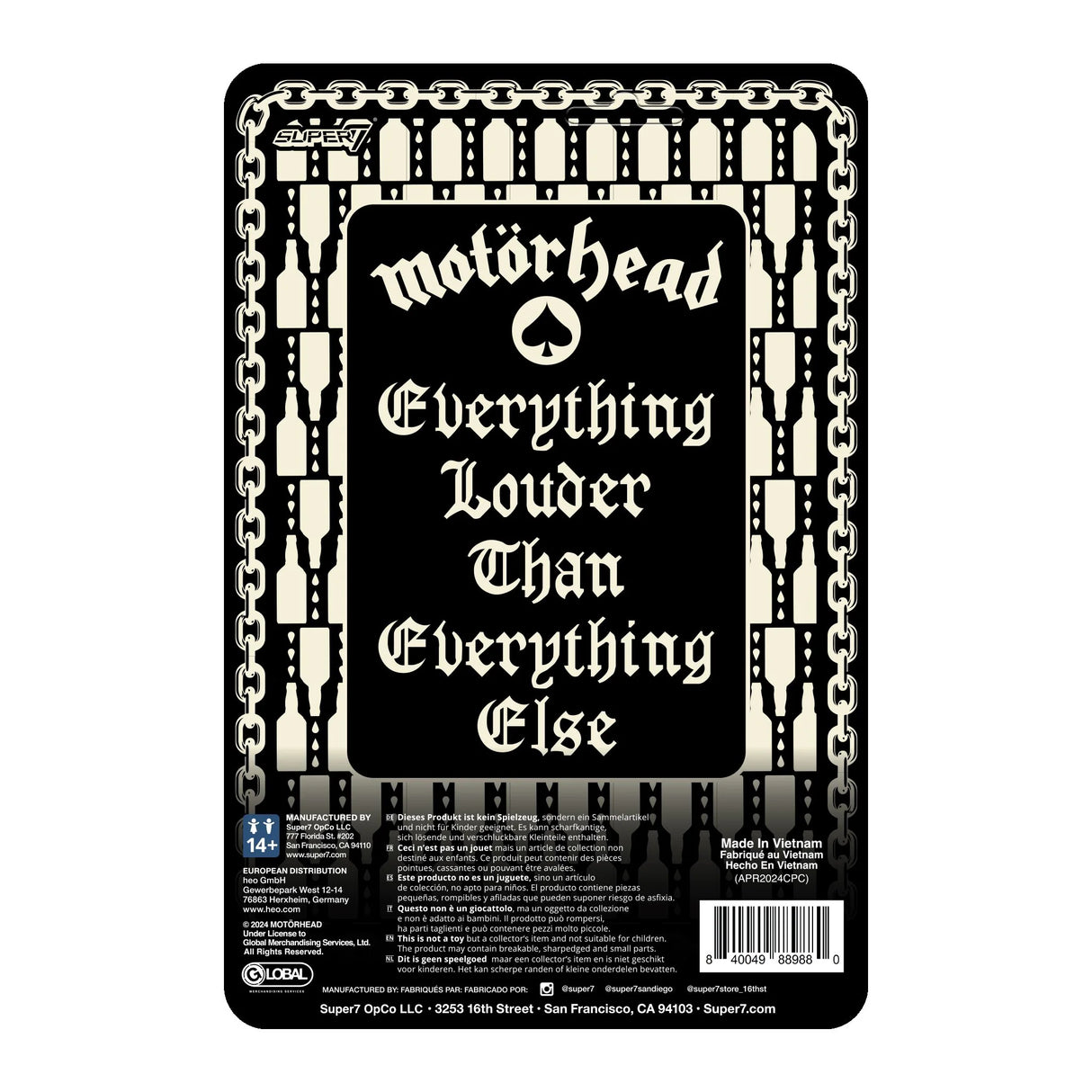 Motorhead ReAction Figures Lemmy (Ace Of Spades)