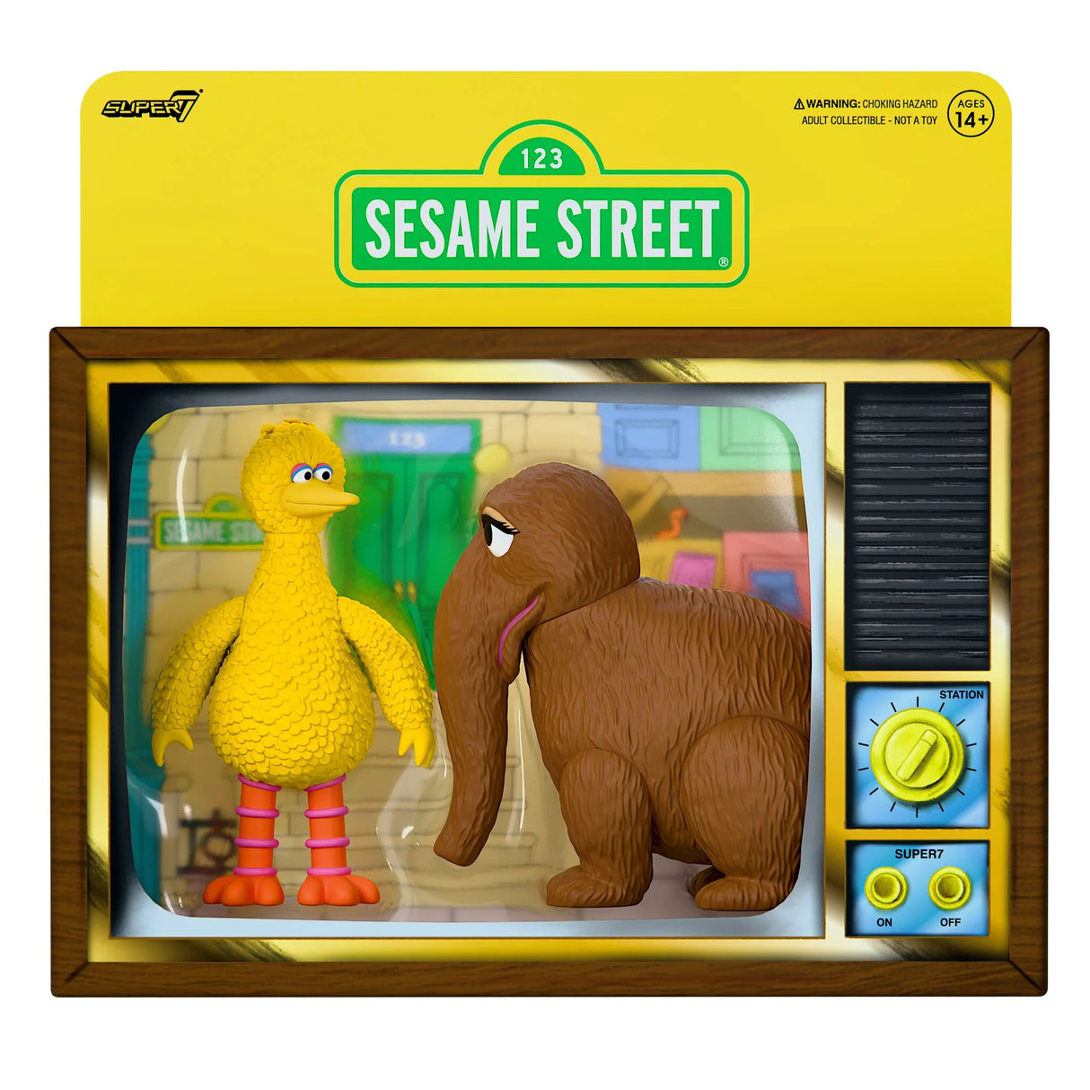 Sesame Street ReAction Figures Big Bird And Mr. Snuffleupagus 2-Pack