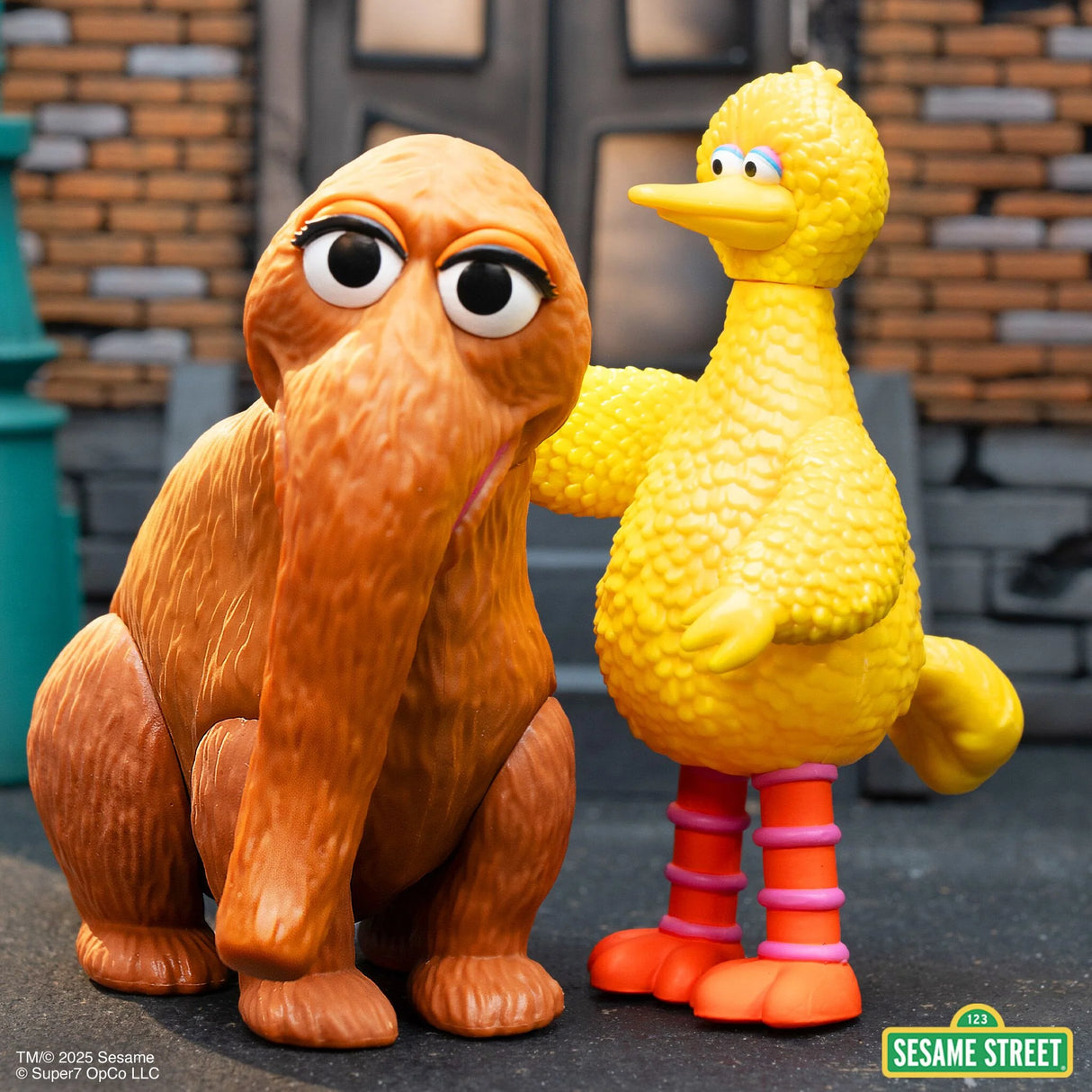 Sesame Street ReAction Figures Big Bird And Mr. Snuffleupagus 2-Pack
