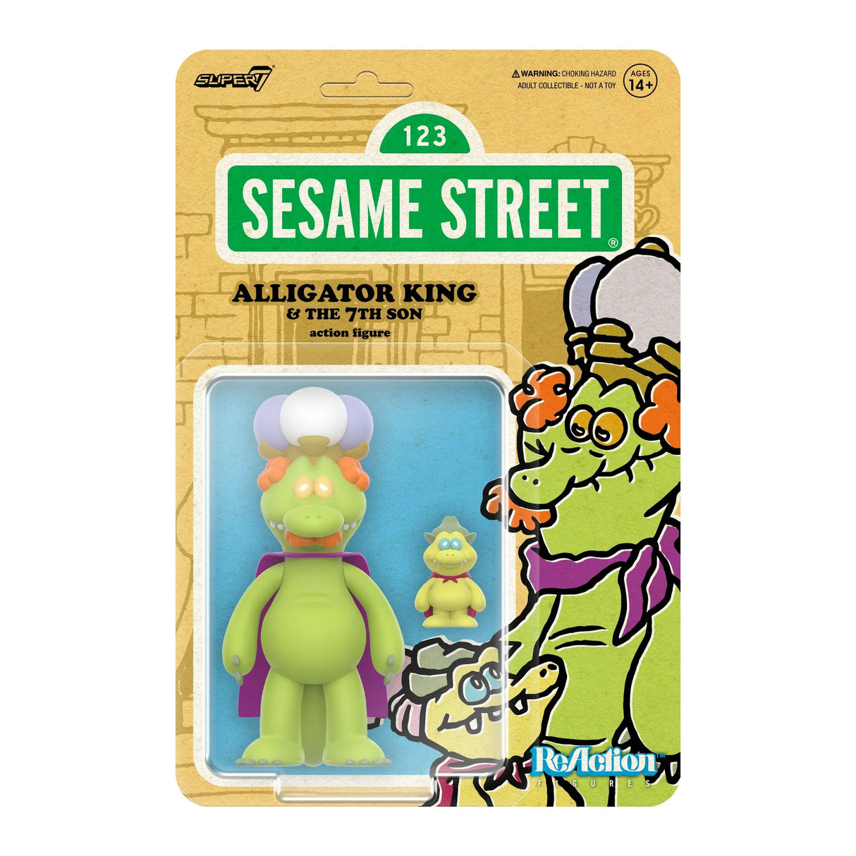 Sesame Street ReAction Figures Wave 04 Alligator King