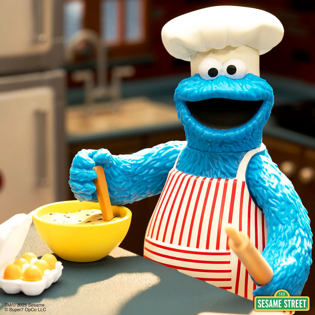Sesame Street ReAction Figures Wave 4 Chef Cookie Monster