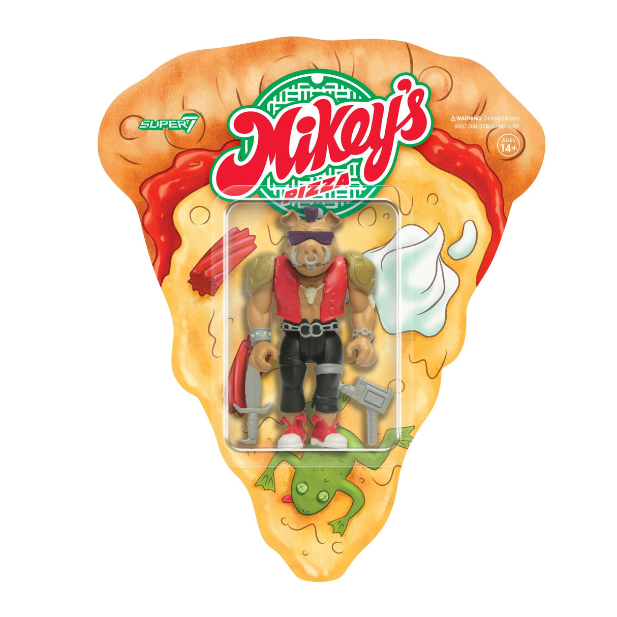 Teenage Mutant Ninja Turtles ReAction Figures Wave 10 Bebop Weird Pizza To Go