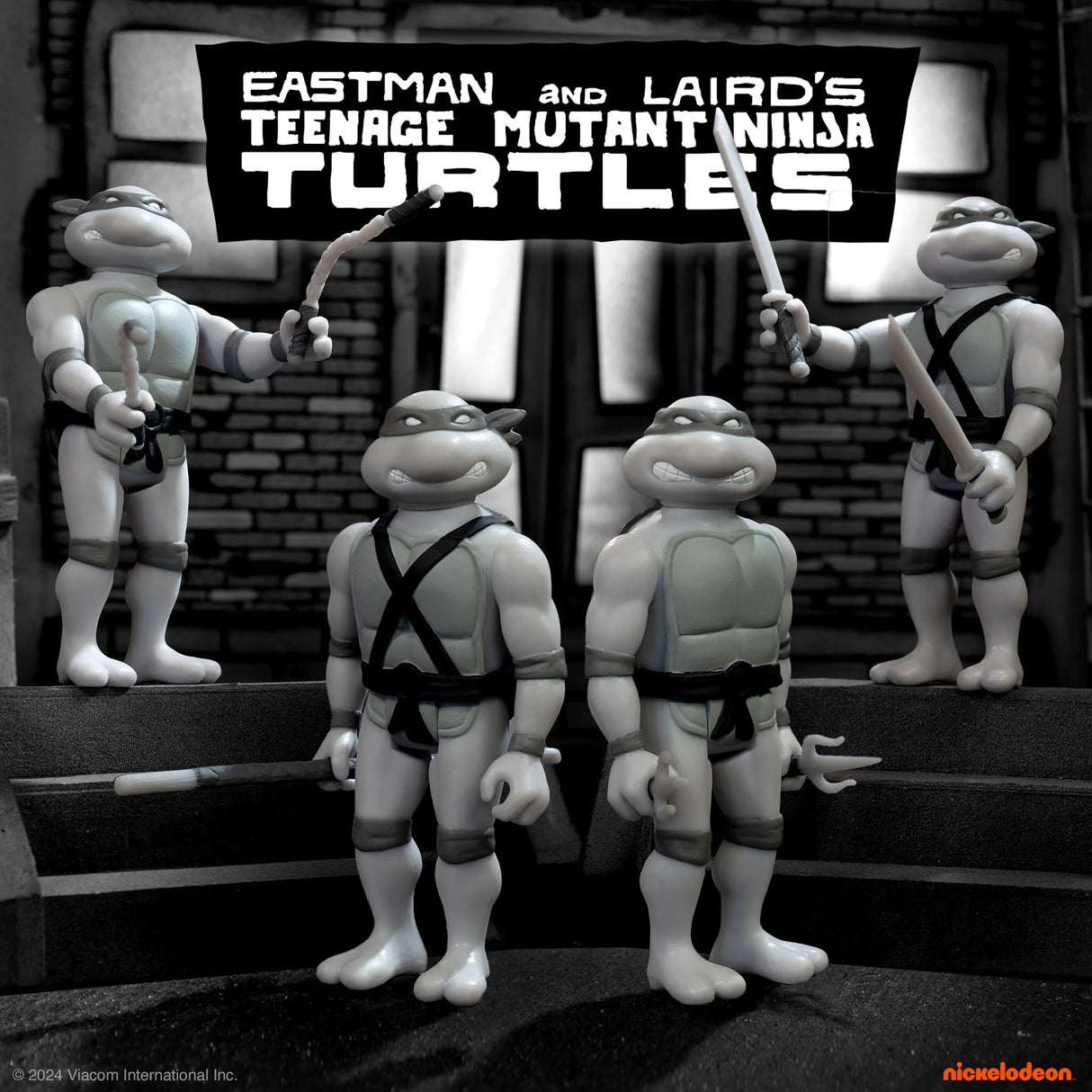 Teenage Mutant Ninja Turtles ReAction Figures Wave 9 Leonardo (Comic Greyscale)