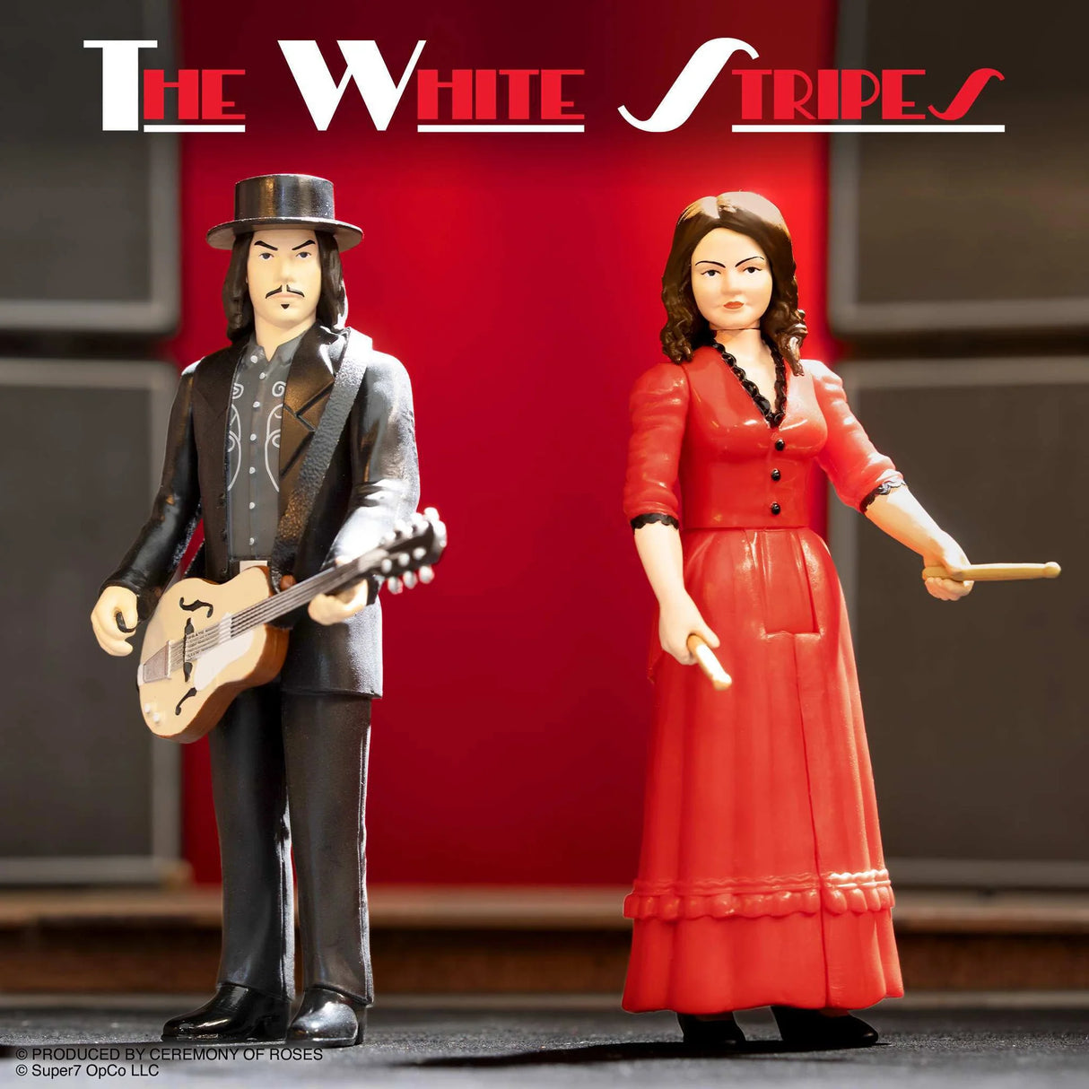 White Stripes ReAction Figures Wave 1 The White Stripes 2-Pack (Get Behind Me Satan)