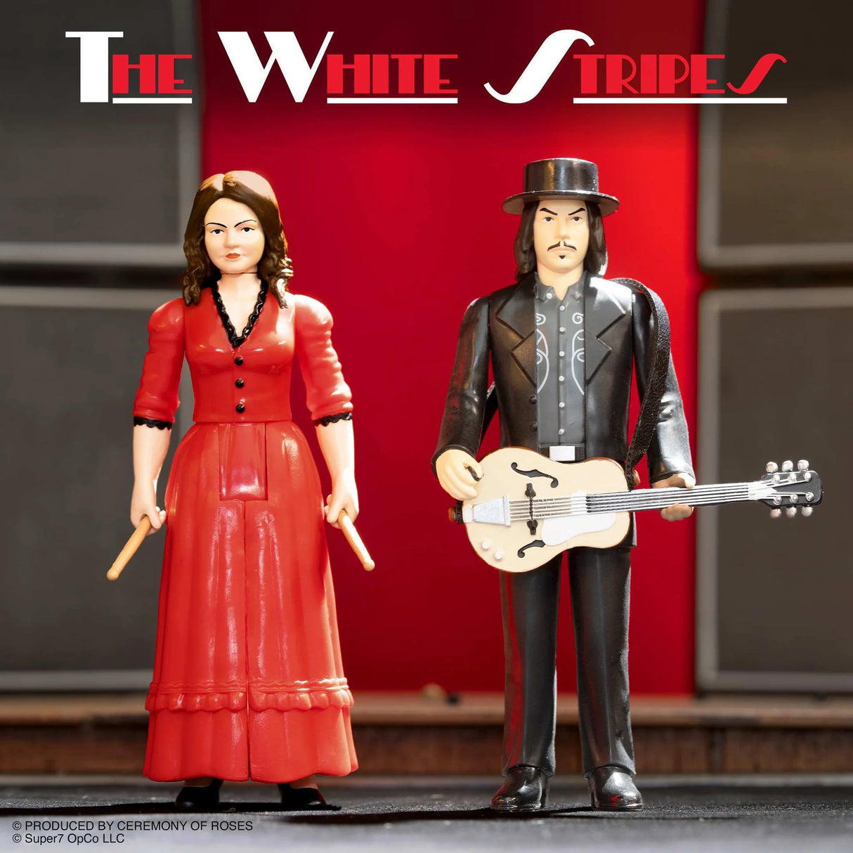 White Stripes ReAction Figures Wave 1 The White Stripes 2-Pack (Get Behind Me Satan)