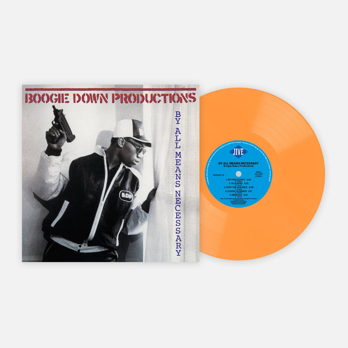 Boogie Down Productions - By All Means Necessary LP (Orange Vinyl)