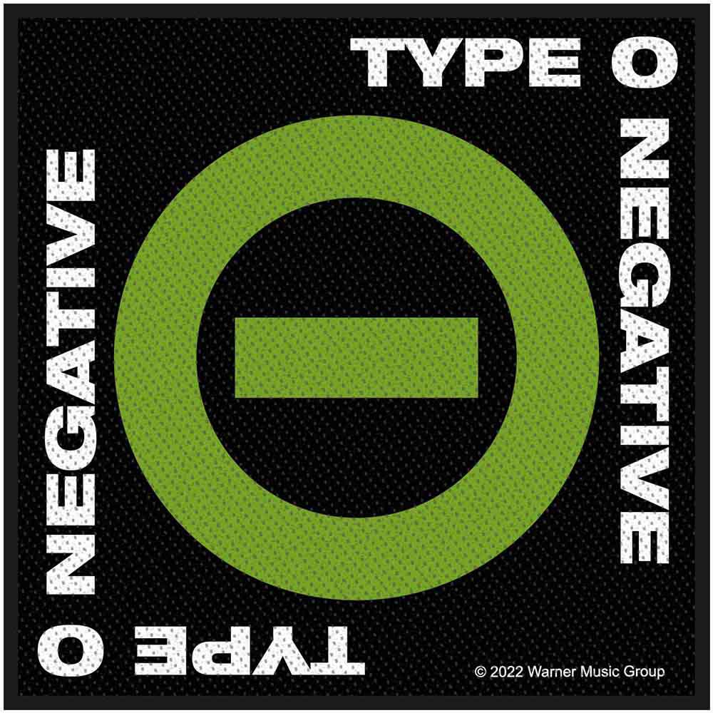 Type O Negative Pach - Negative Symbol