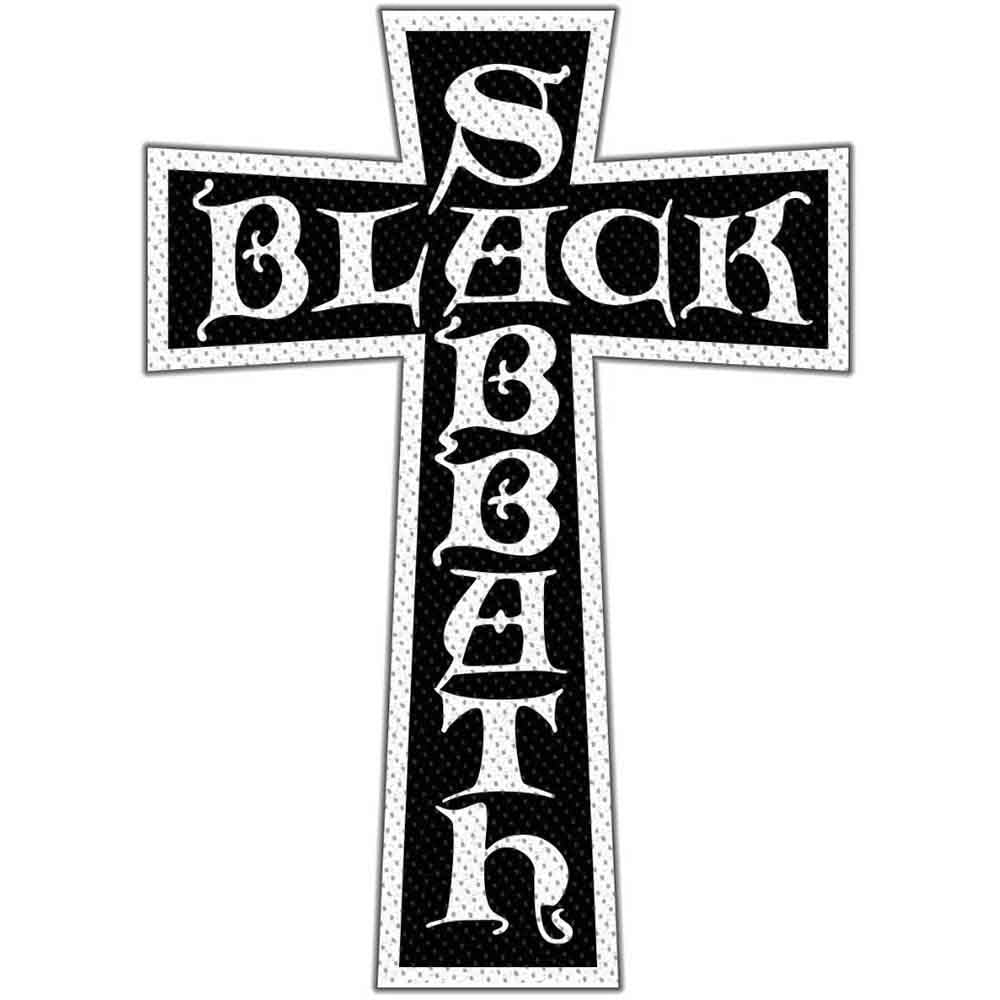 Black Sabbath Standard Patch - Cross Logo Cut Out