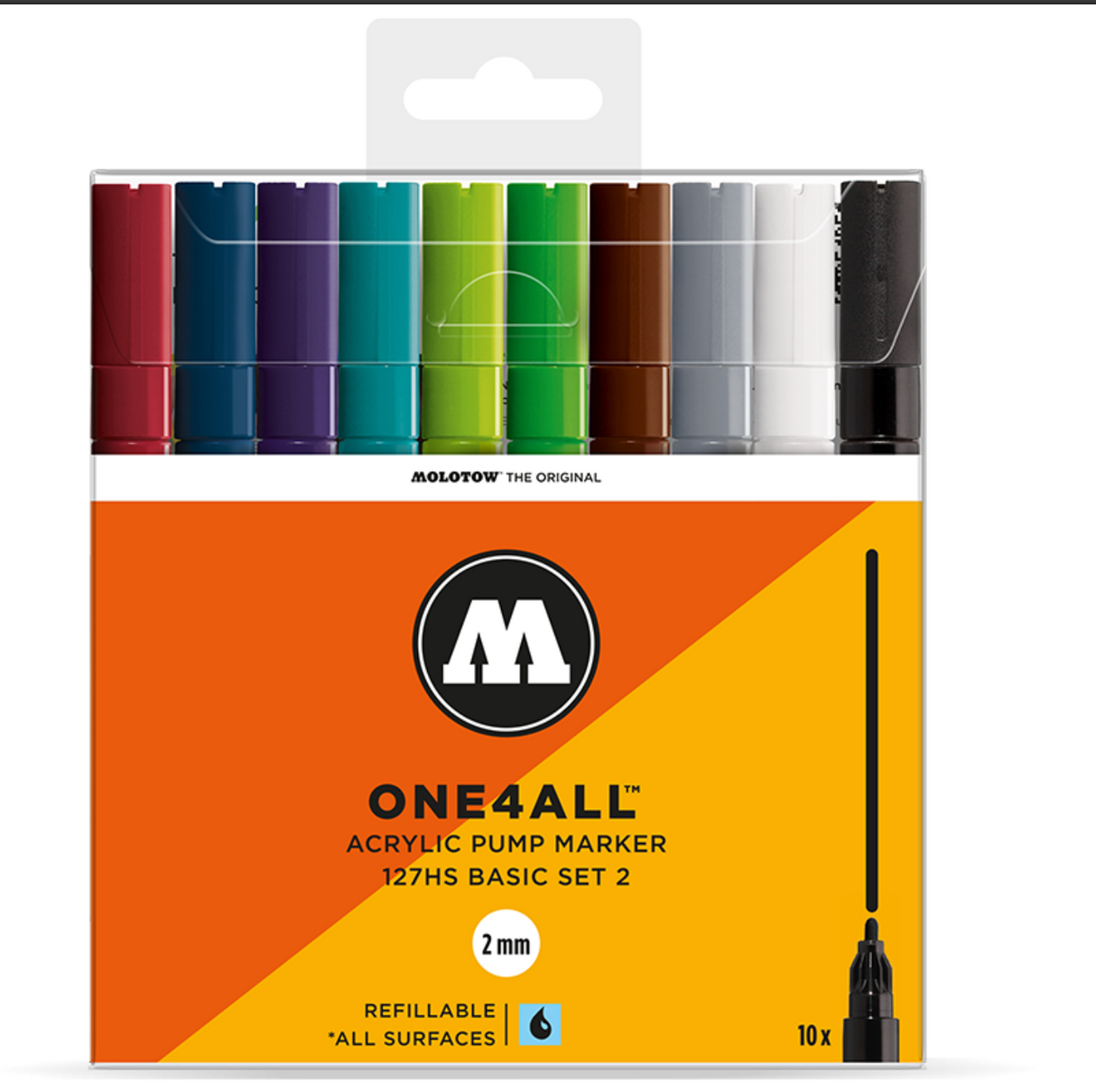 Molotow 127Hs (10 markers Kit) basic set 2