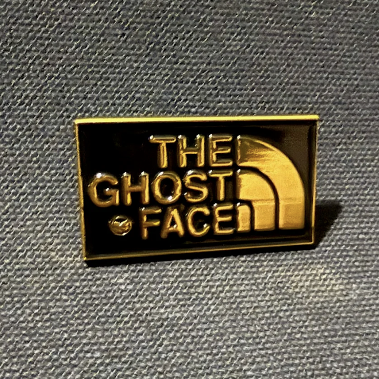 Ghostface Killah Northface Gold and Black Pin
