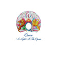 Album cover for 'A Night At The Opera' by Queen with colorful design and 'Q' logo.