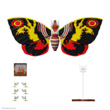Colorful butterfly-shaped kite with accessories on a white background