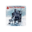 Album cover for 'Verve Remixed Holiday' with a snowy background and stereo equipment.