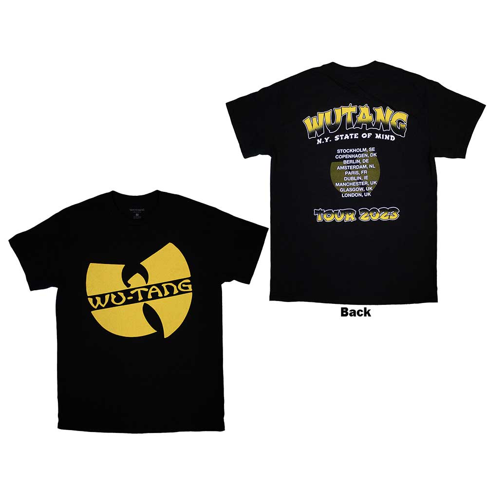 Wu-Tang Clan Unisex T-Shirt -  European Tour '23 Slanted Logo State Of Mind