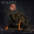 Dark stone chapel with a full moon in the background, titled 'Hoaxed' by Death Knocks.